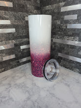 Load image into Gallery viewer, 20oz Burgundy Glitter Tumbler