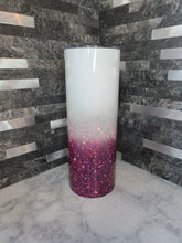 Load image into Gallery viewer, 20oz Burgundy Glitter Tumbler
