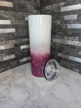 Load image into Gallery viewer, 20oz Burgundy Glitter Tumbler
