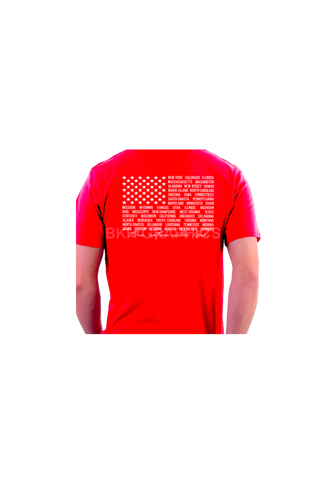 God　One　–　T　BKH　Nation　Under　-Short　Sleeve　Shirt　Graphics
