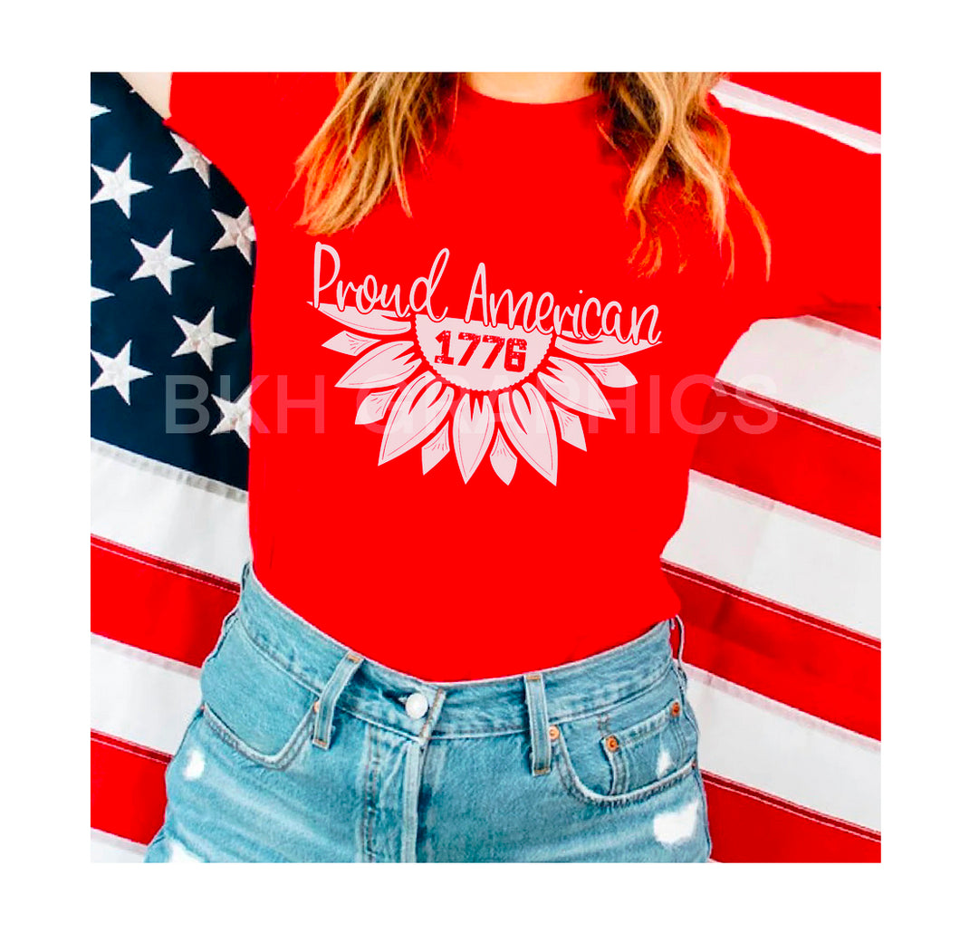 Proud American- 1776 -Short Sleeve T Shirt